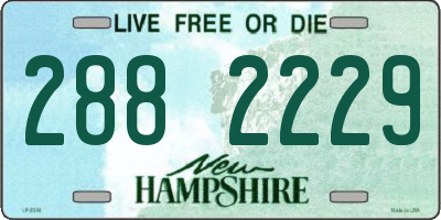 NH license plate 2882229