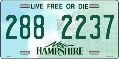 NH license plate 2882237