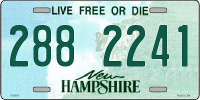 NH license plate 2882241
