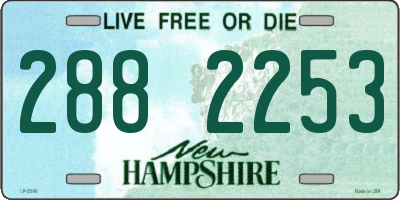 NH license plate 2882253