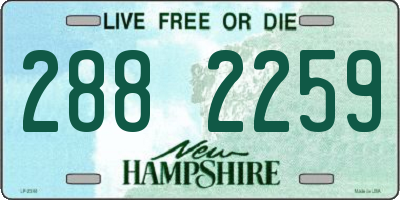 NH license plate 2882259