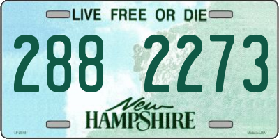 NH license plate 2882273