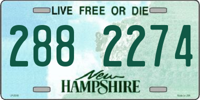 NH license plate 2882274
