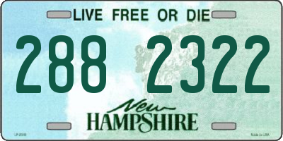 NH license plate 2882322