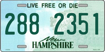 NH license plate 2882351