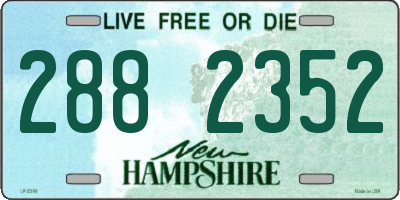 NH license plate 2882352