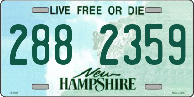 NH license plate 2882359