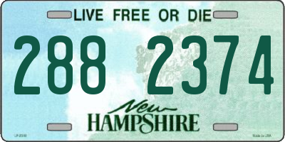 NH license plate 2882374