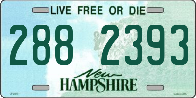 NH license plate 2882393