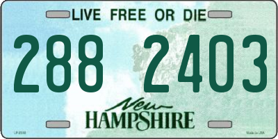NH license plate 2882403
