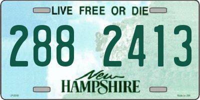 NH license plate 2882413