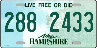 NH license plate 2882433