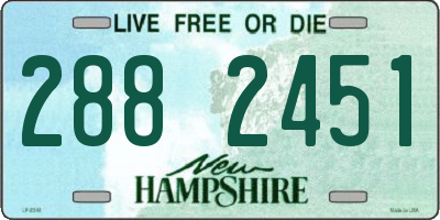 NH license plate 2882451