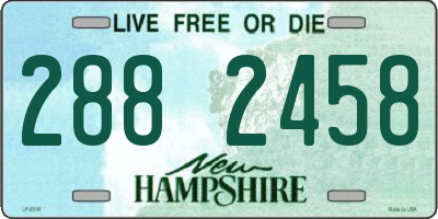 NH license plate 2882458