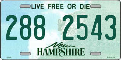 NH license plate 2882543