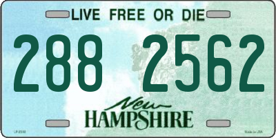 NH license plate 2882562