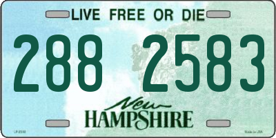 NH license plate 2882583
