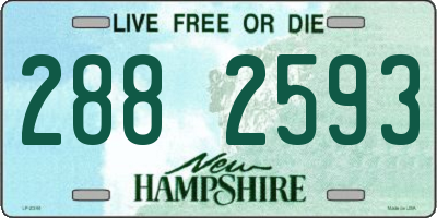 NH license plate 2882593