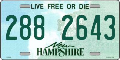 NH license plate 2882643