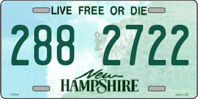 NH license plate 2882722