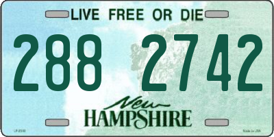 NH license plate 2882742
