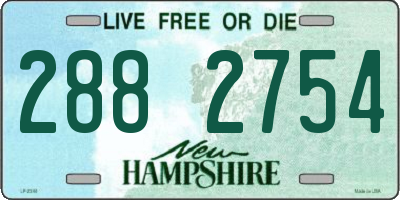 NH license plate 2882754