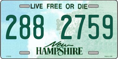 NH license plate 2882759
