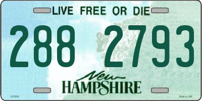 NH license plate 2882793