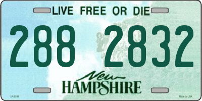 NH license plate 2882832