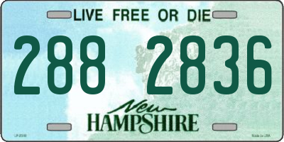 NH license plate 2882836