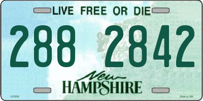 NH license plate 2882842