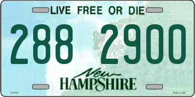 NH license plate 2882900