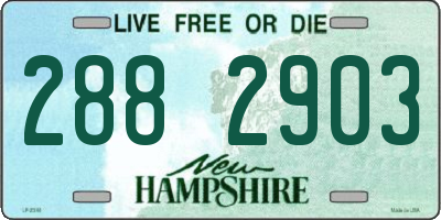 NH license plate 2882903