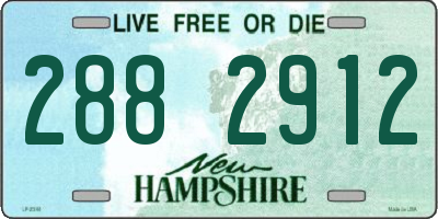 NH license plate 2882912