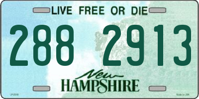 NH license plate 2882913