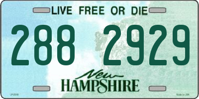 NH license plate 2882929