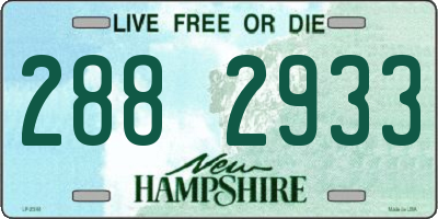 NH license plate 2882933