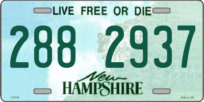 NH license plate 2882937