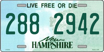 NH license plate 2882942