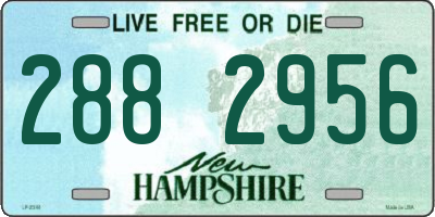 NH license plate 2882956