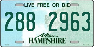 NH license plate 2882963