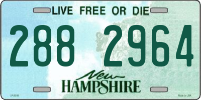 NH license plate 2882964