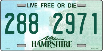 NH license plate 2882971