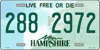 NH license plate 2882972