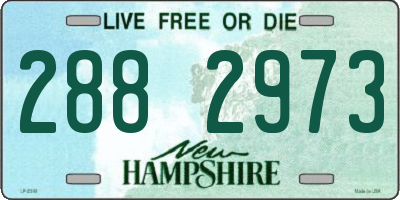 NH license plate 2882973