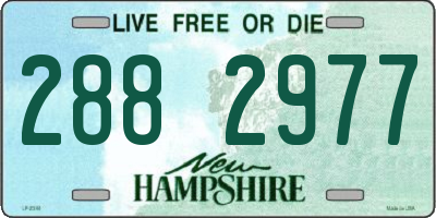 NH license plate 2882977