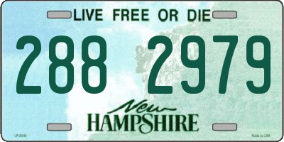 NH license plate 2882979