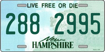 NH license plate 2882995