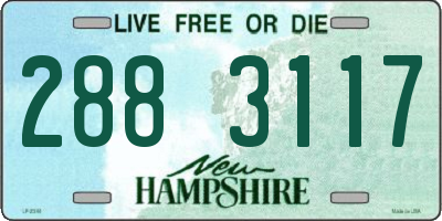 NH license plate 2883117