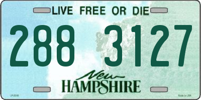 NH license plate 2883127